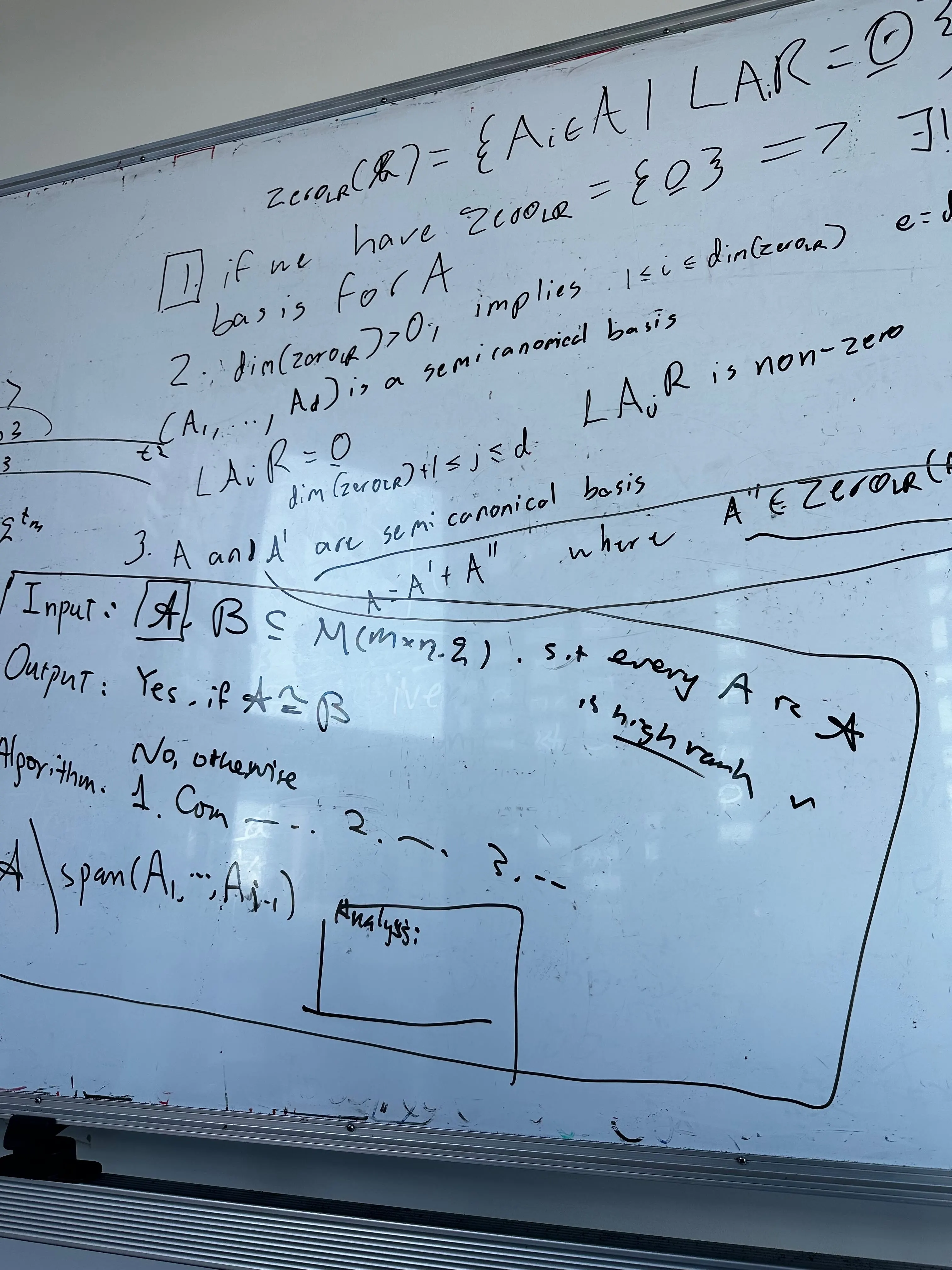Maths whiteboard session at UTS.